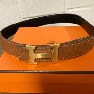 Hermes H reversible belt